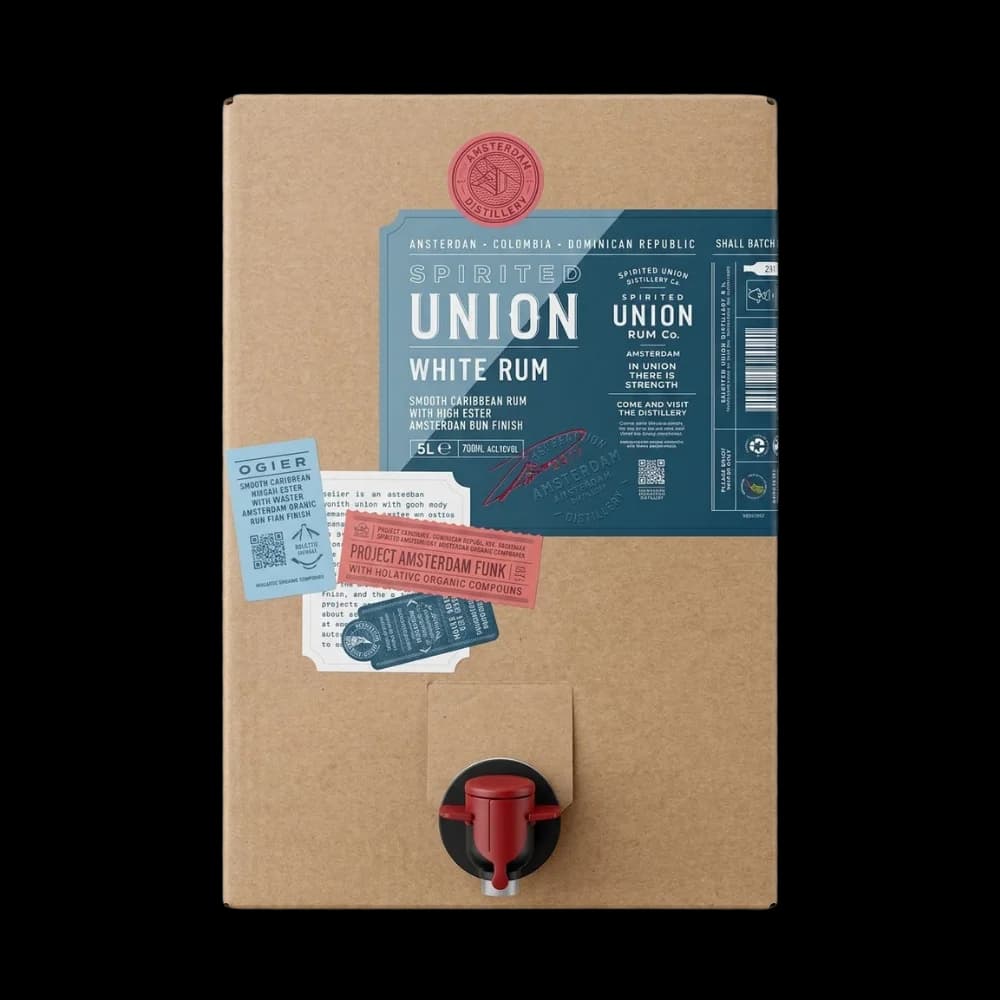Spirited Union House White Rum 37,8% abv 5L BIB